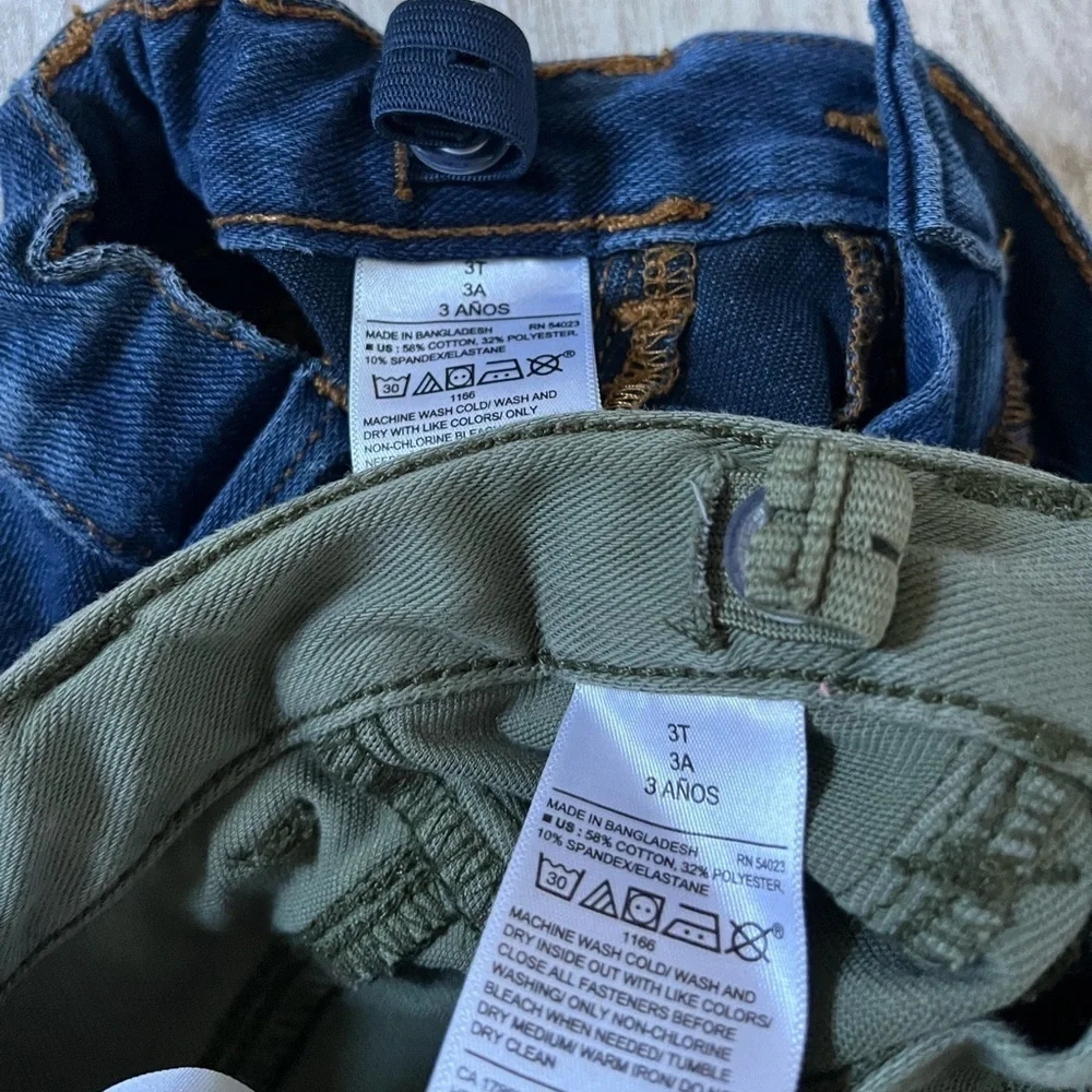 3 pairs 3T jeggings Old Navy and Jumping Bean